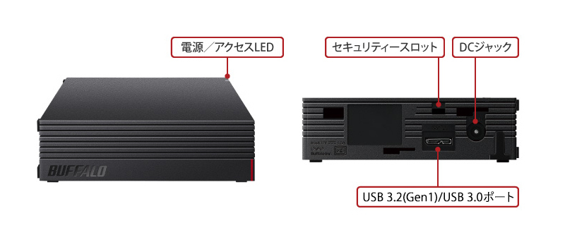 送料無料　BUFFALO　外付けハードディスクケース　3.5インチ　★HDD無し★　SATA　USB 3.2(Gen1)/USB 3.1(Gen1)/3.0/2.0　HDDケース　一式