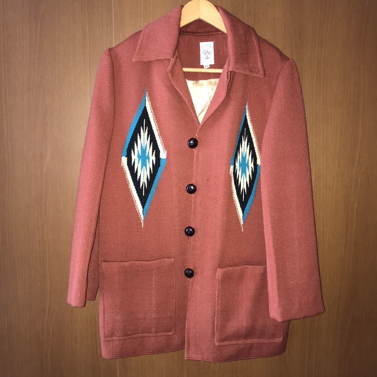 size40 ORTEGA'S ワイン色　小豆色　CHIMAYO JACKET オルテガ チマヨ ジャケット ベスト ビンテージ