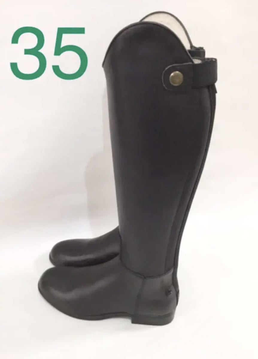 乗馬 ドレスブーツ 黒 35 新品 本革 | www.vast.eco