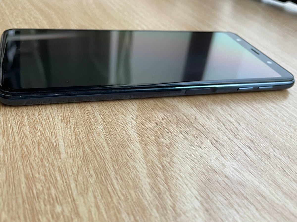 超美品SAMSUNG Galaxy A7 ブラック 楽天モバイル版 SIMフリー 利用制限