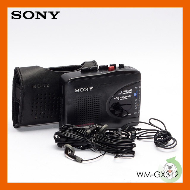 SONY　WALKMAN スピーカー付ラジオカセットコーダー ラジカセ　WM-GX312　音出しOK_画像1