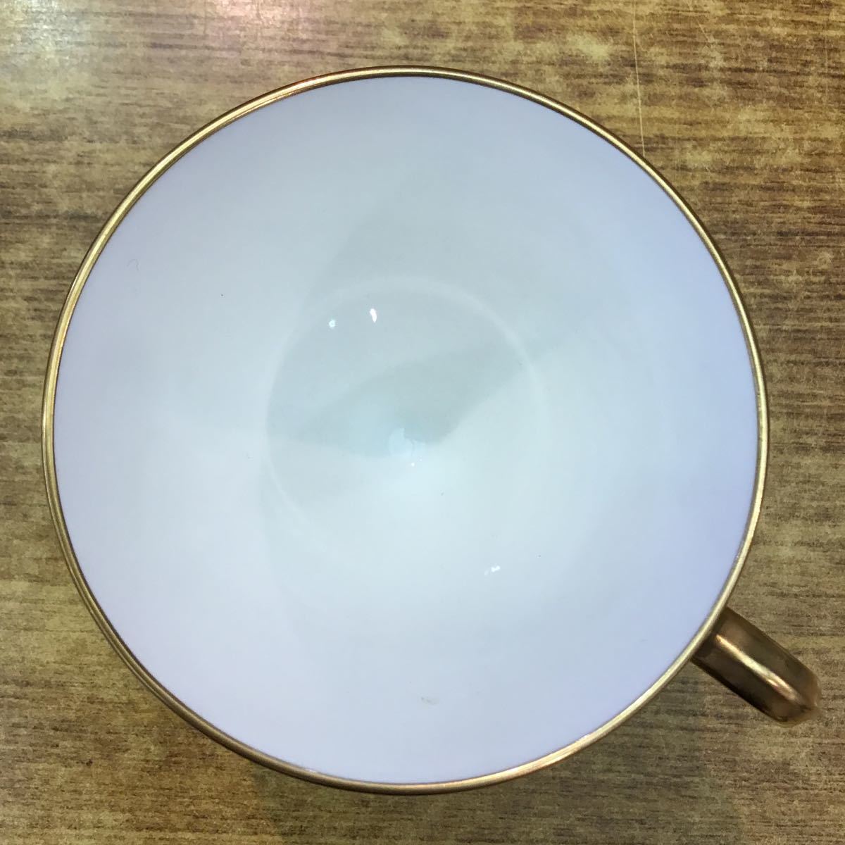 【Noritake】美品★ノリタケ ボーンチャイナ カップ&ソーサー 2客セット ホワイト×ブルー アンティーク調 ティー コーヒー マグ 洋食器_画像3