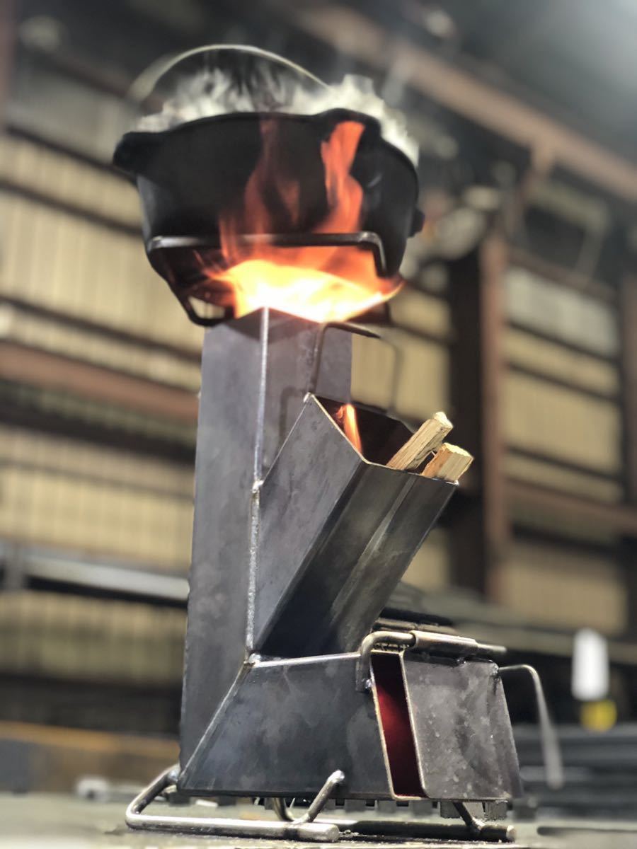 ロケットストーブ ソロキャンプ 焚火 シングルバーナー www.gastech.com.tr