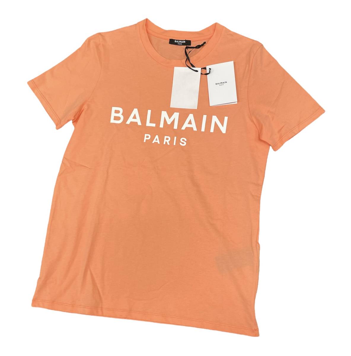 新品 定価41800円 □ BALMAIN プリント Tシャツ バルマン □ XS www