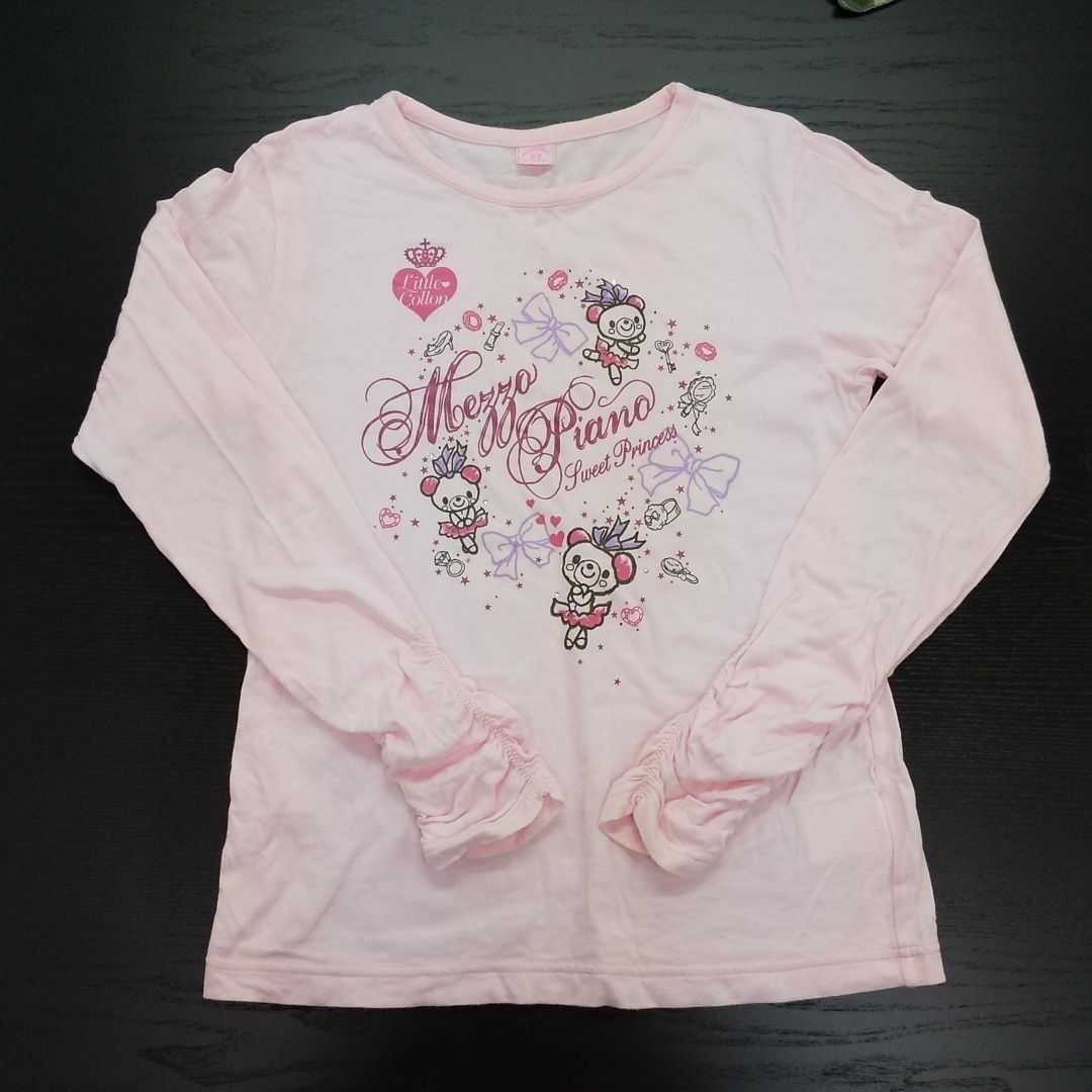 メゾピアノ ロンT 長T Mezzopiano スパンコール tシャツ mezzo piano 長袖Tシャツ 長袖カットソー|PayPayフリマ メゾピアノ♪ スパンコールのデザインが可愛い!160cm