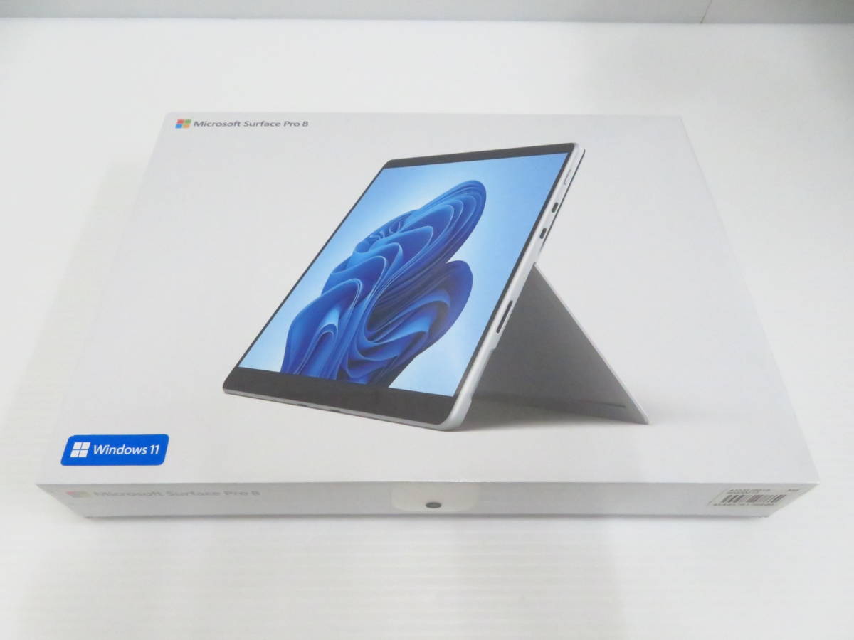 kd43) Microsoft 8PQ-00010 Surface Pro8 Platinum Windows11 Core i5 4コア SSD256GB RAM 8GB 未開封_画像1