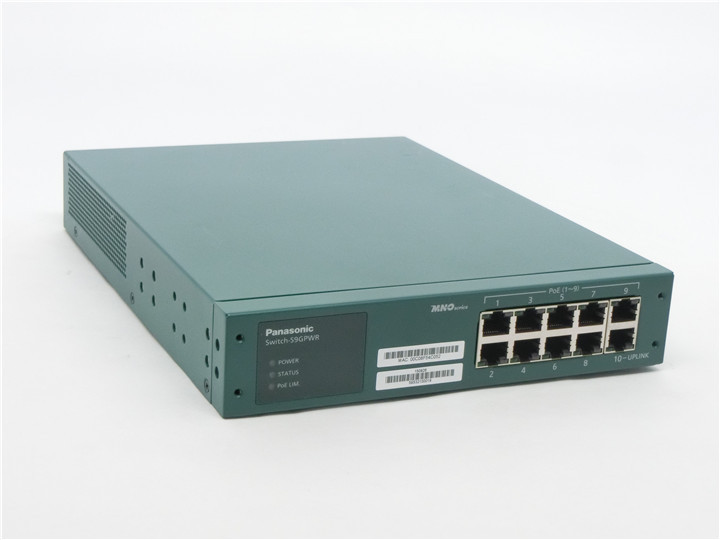 保証有/Switch-S9GPWR PN24099 パナソニックESネットワークス PoE対応 10ポートL2スイッチングハブ(Giga対応)　動作確認済み_画像1