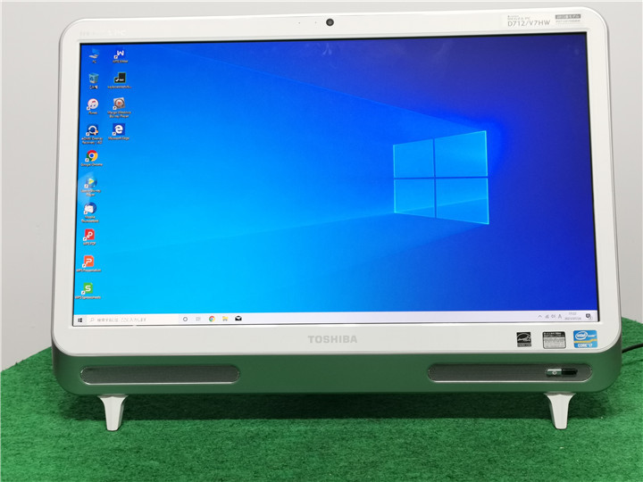 WEBカメラ/中古/WIN10/新品SSD256/フルHD21型一体型/TOSHIBA D712/V7HW リカバリー領域 Microoffice2019搭載 送料無料