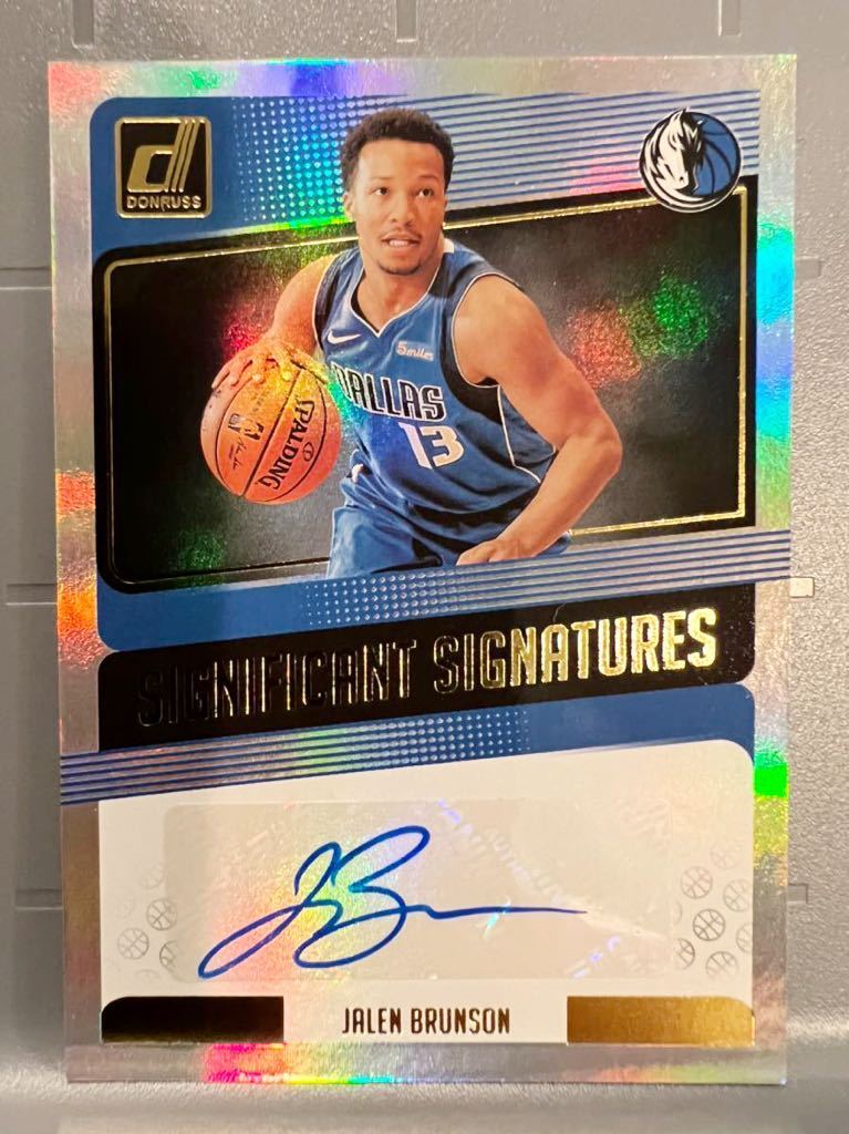 SSP Foiled RC Auto 18-19 Panini Jalen Brunson ジャレン・ブランソン 直筆 ルーキー サイン ユニフォーム NBA マブス Mavs バスケ 大活躍_画像1