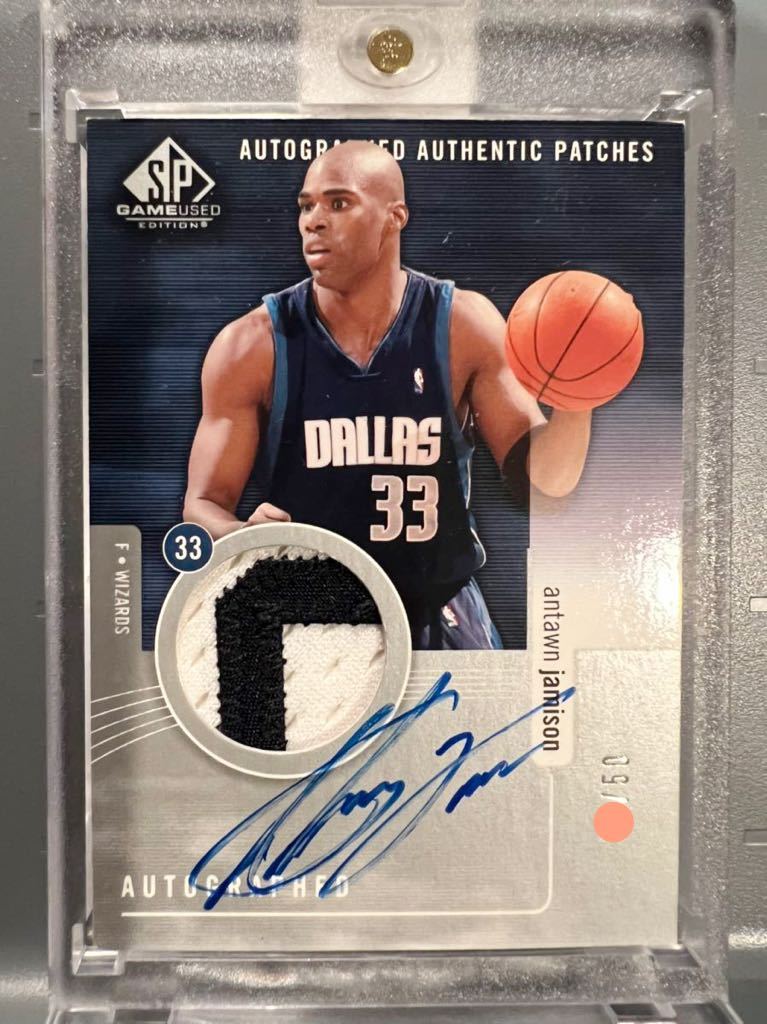 SSP直書/50枚 Patch Auto 04 Upper Deck Antawn Jamison アントワン・ジェイミソン NBA 直筆 サイン ユニフォーム Panini バスケ All-star_画像1