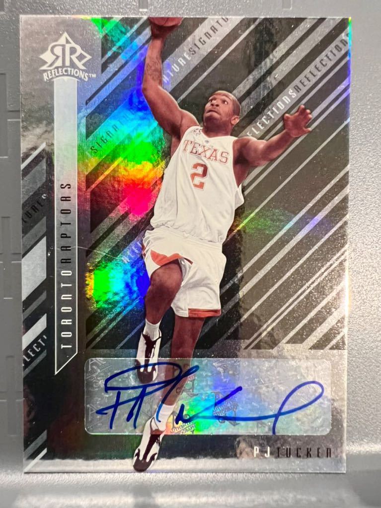 激レア選手 RC Auto 06 Upper Deck P・J・タッカー P. J. Tucker NBA ルーキー サイン Panini Raptors Heat マイアミ ヒート 元祖3&D 優勝_画像1