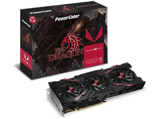 GPU Power Color RED DRAGON AMD Radeon RX VEGA 56 8GB HBM2 中古 美品 動作確認済み_画像5