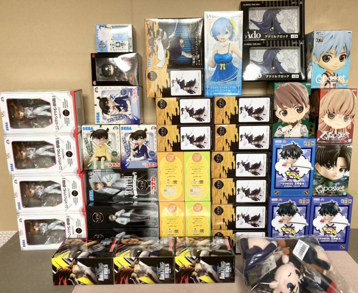 40個 フィギュア等まとめ売り Qposket コナン ヒロアカ モルカー レム