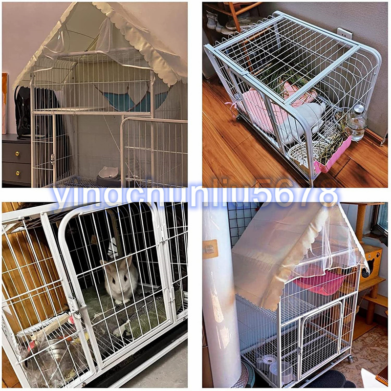 新入荷◇ペットケージ ウサギ モルモット 飼育ゲージ 大きい ペット うさぎケージ ハムスター 小動物ケージ キャスター・屋根・トレイ付き ウサギケージ小型 ペットケージハムスターケージ小動物ケージ キャスター付きグレー