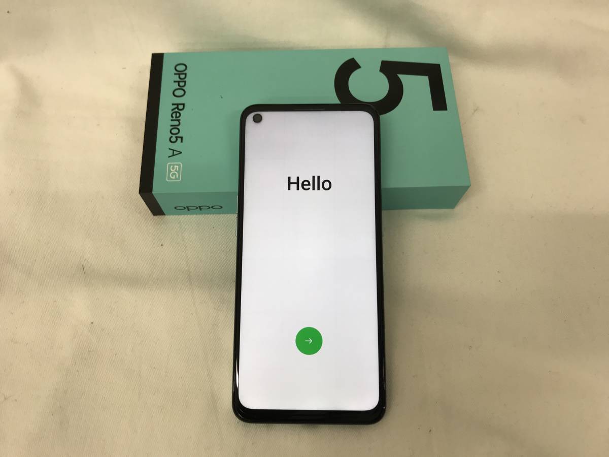 ☆ 美品 SIMフリー OPPO Reno5 A 5G アイスブルー CPH2199 ☆ www