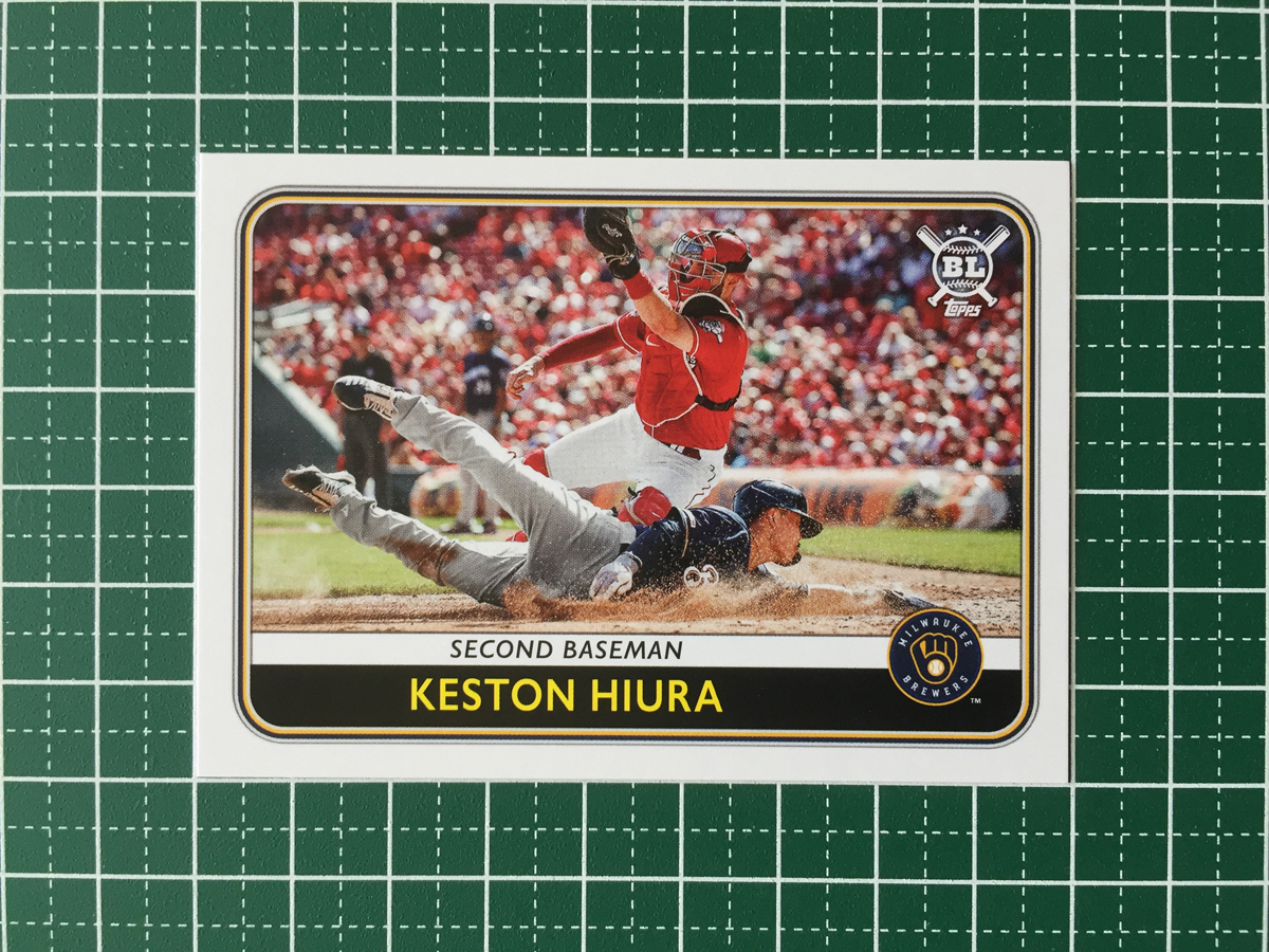 ★TOPPS MLB 2020 BIG LEAGUE #48 KESTON HIURA［MILWAUKEE BREWERS］ベースカード 20★_画像1