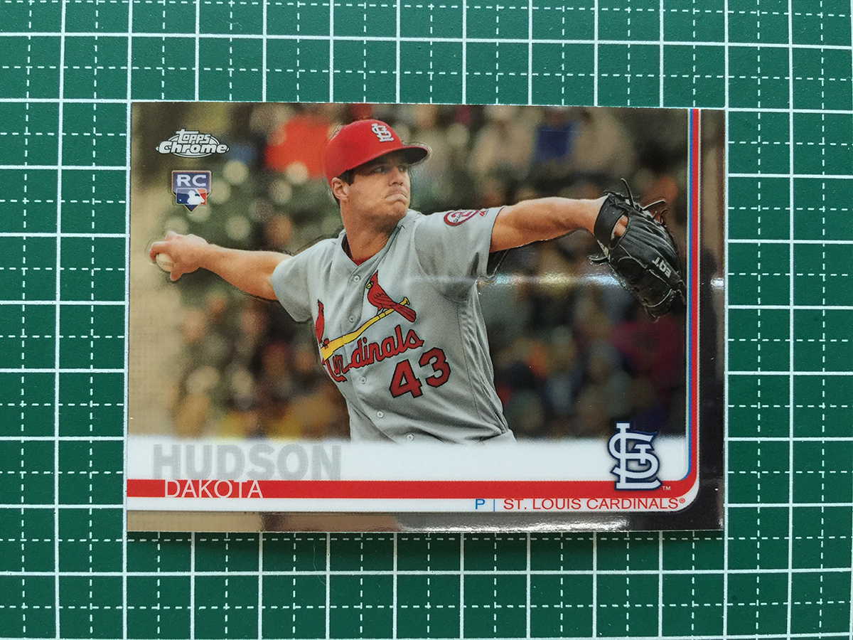 ★TOPPS MLB 2019 TOPPS CHROME #148 DAKOTA HUDSON［ST. LOUIS CARDINALS］ベースカード ルーキー RC 19★_画像1