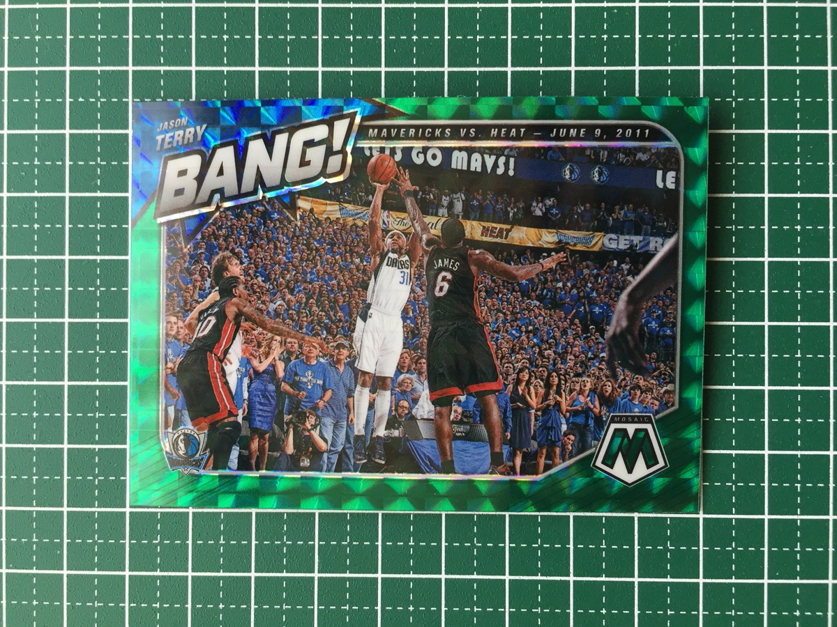 ★PANINI 2020-21 NBA MOSAIC #6 JASON TERRY［DALLAS MAVERICKS］インサートカード「BANG!」GREEN MOSAIC パラレル版★の画像1