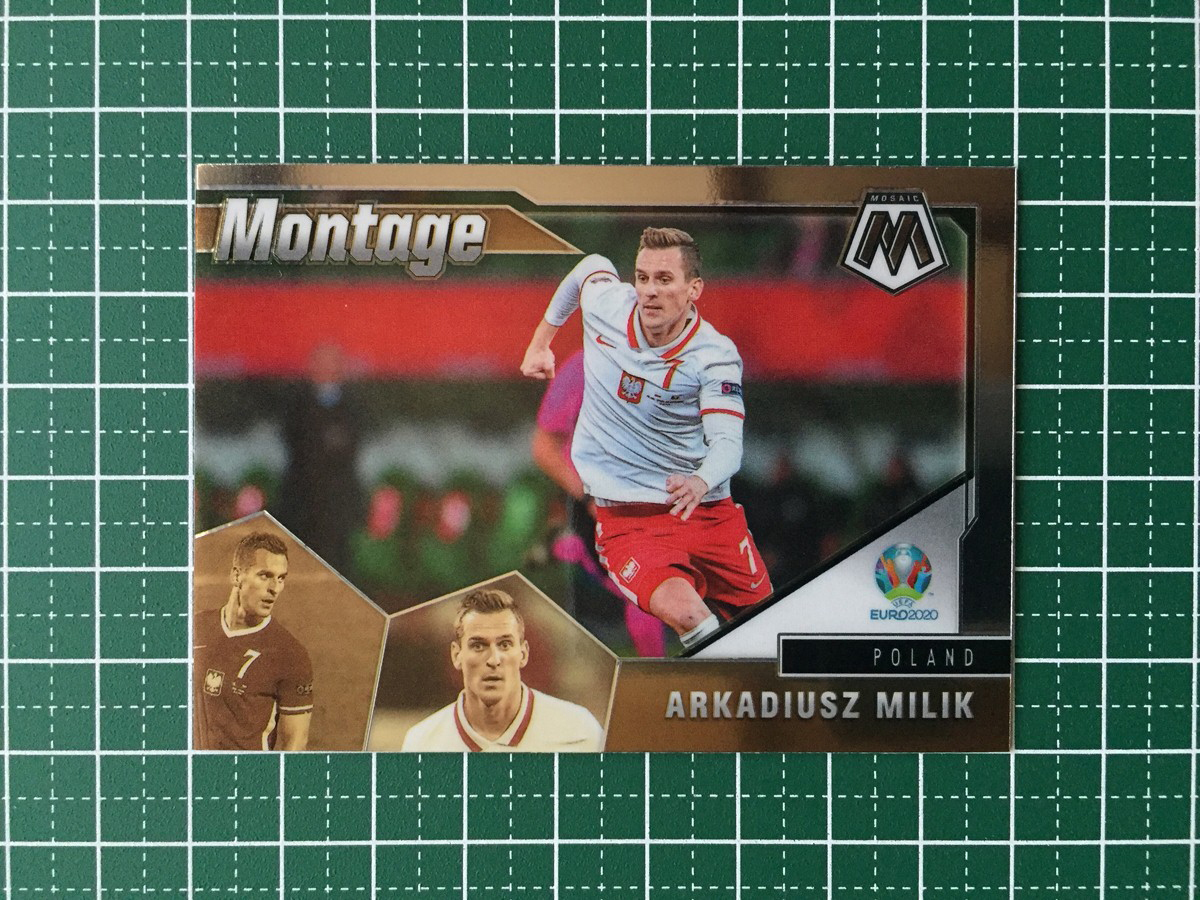 ★PANINI MOSAIC UEFA EURO 2020 #14 ARKADIUSZ MILIK［POLAND］インサートカード「MONTAGE」サッカー★_画像1