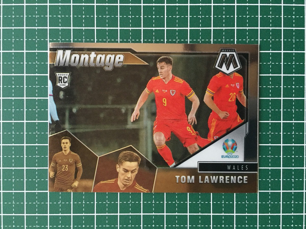 ★PANINI MOSAIC UEFA EURO 2020 #24 TOM LAWRENCE［WALES］インサートカード「MONTAGE」ルーキー RC サッカー★_画像1