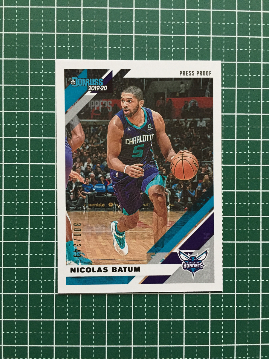 ★PANINI 2019-20 NBA DONRUSS #24 NICOLAS BATUM［CHARLOTTE HORNETS］PRESS PROOF パラレル版 349枚限定 2020★_画像1