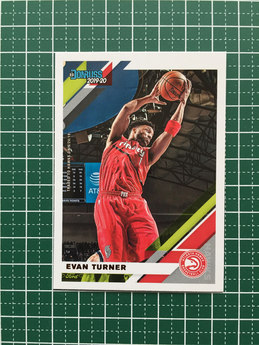 ★PANINI 2019-20 NBA DONRUSS #166 EVAN TURNER［ATLANTA HAWKS］ベースカード 2020★_画像1