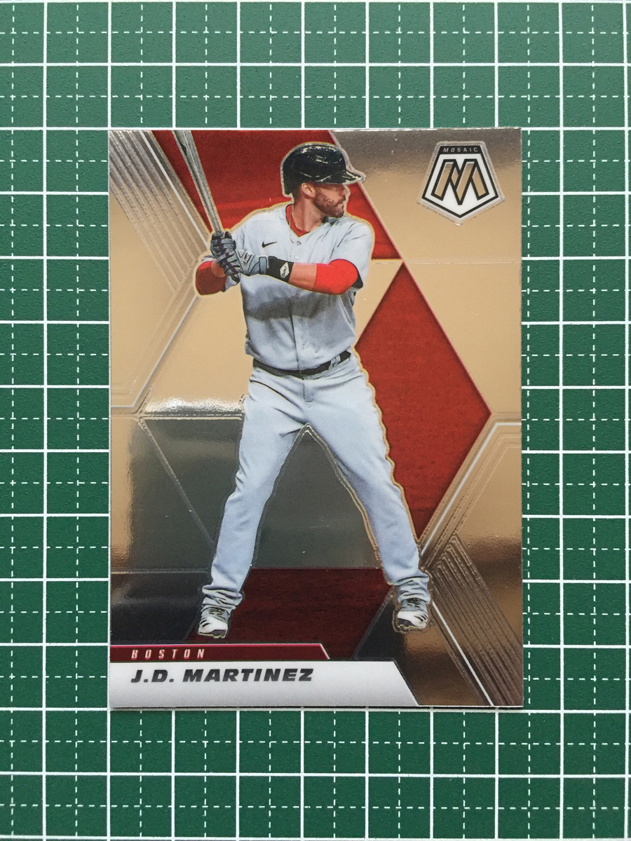 ★PANINI MLB 2021 MOSAIC #16 J.D. MARTINEZ［BOSTON RED SOX］ベースカード「BASE」★_画像1