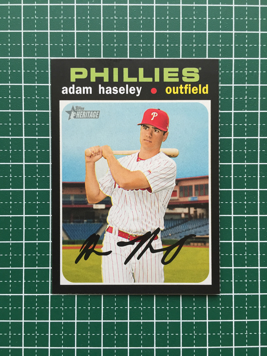 ★TOPPS MLB 2020 HERITAGE #371 ADAM HASELEY［PHILADELPHIA PHILLIES］ベースカード 20★_画像1