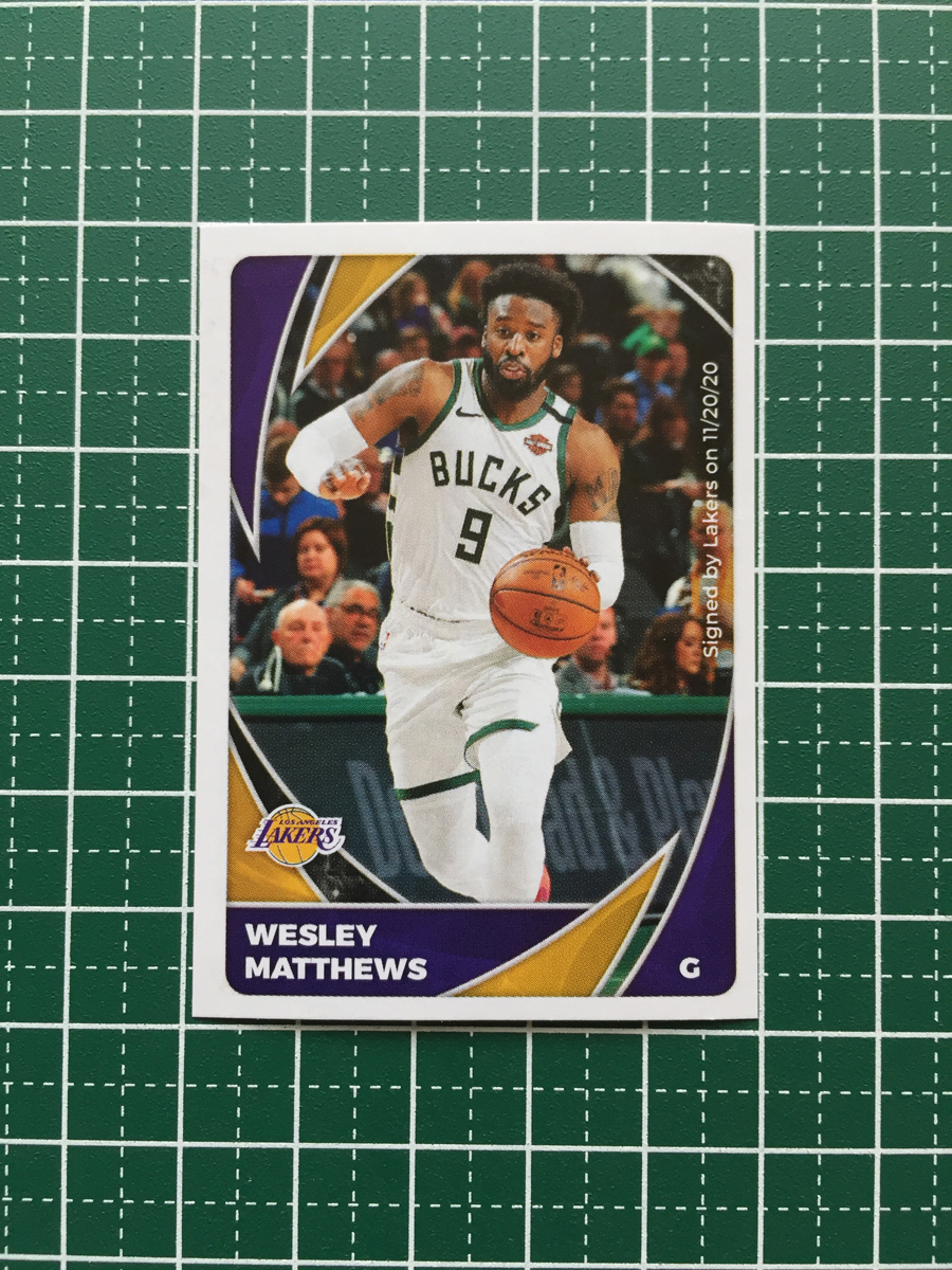 ★PANINI 2020-21 NBA STICKER & CARD COLLECTION #377 WESLEY MATTHEWS［LOS ANGELES LAKERS］★_画像1