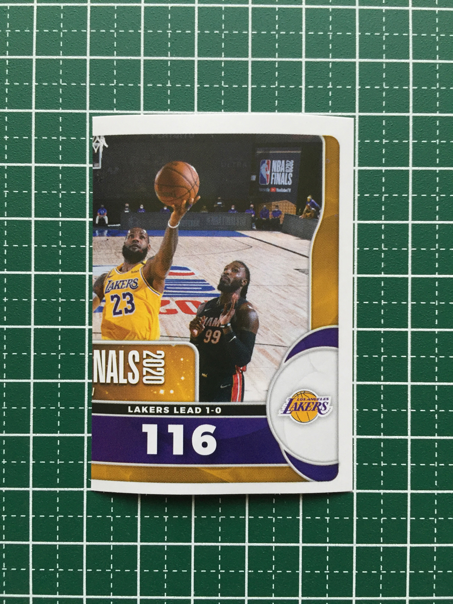 ★PANINI 2020-21 NBA STICKER & CARD COLLECTION #64 LOS ANGELES LAKERS vs MIAMI HEAT［GAME 1］「2020 NBA FINALS」★_画像1