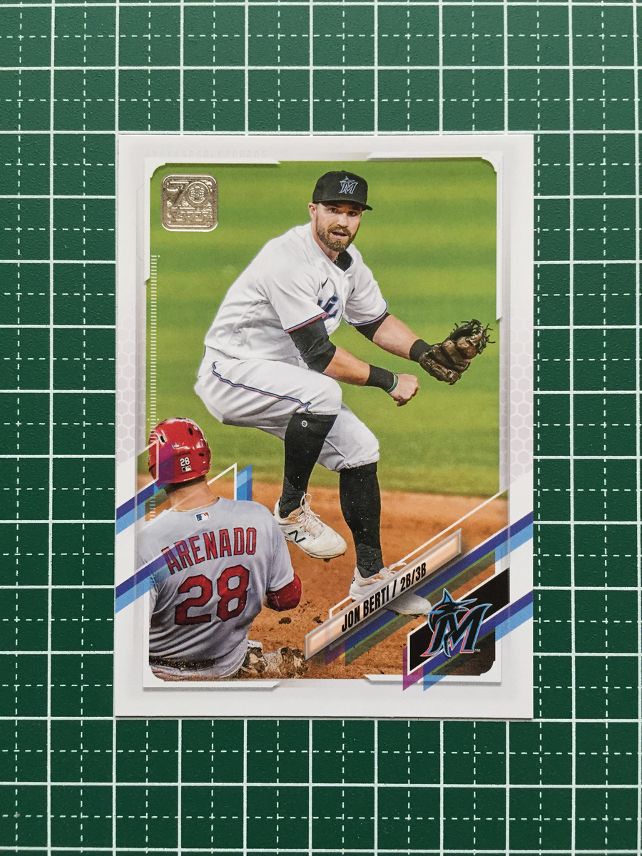 ★TOPPS MLB 2021 UPDATE #US131 JON BERTI［MIAMI MARLINS］ベースカード「BASE」★_画像1