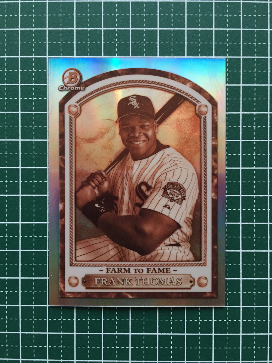 ★TOPPS MLB 2020 BOWMAN CHROME #FTF-FT FRANK THOMAS［CHICAGO WHITE SOX］インサートカード「FARM TO FAME」20★_画像1