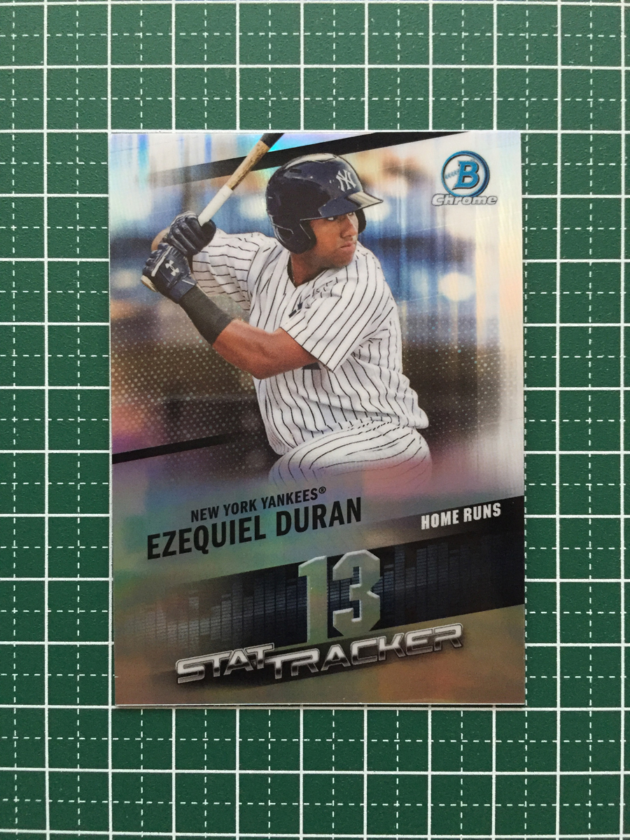 ★TOPPS MLB 2020 BOWMAN CHROME #ST-28 EZEQUIEL DURAN［NEW YORK YANKEES］インサートカード「STAT TRACKER」20★_画像1