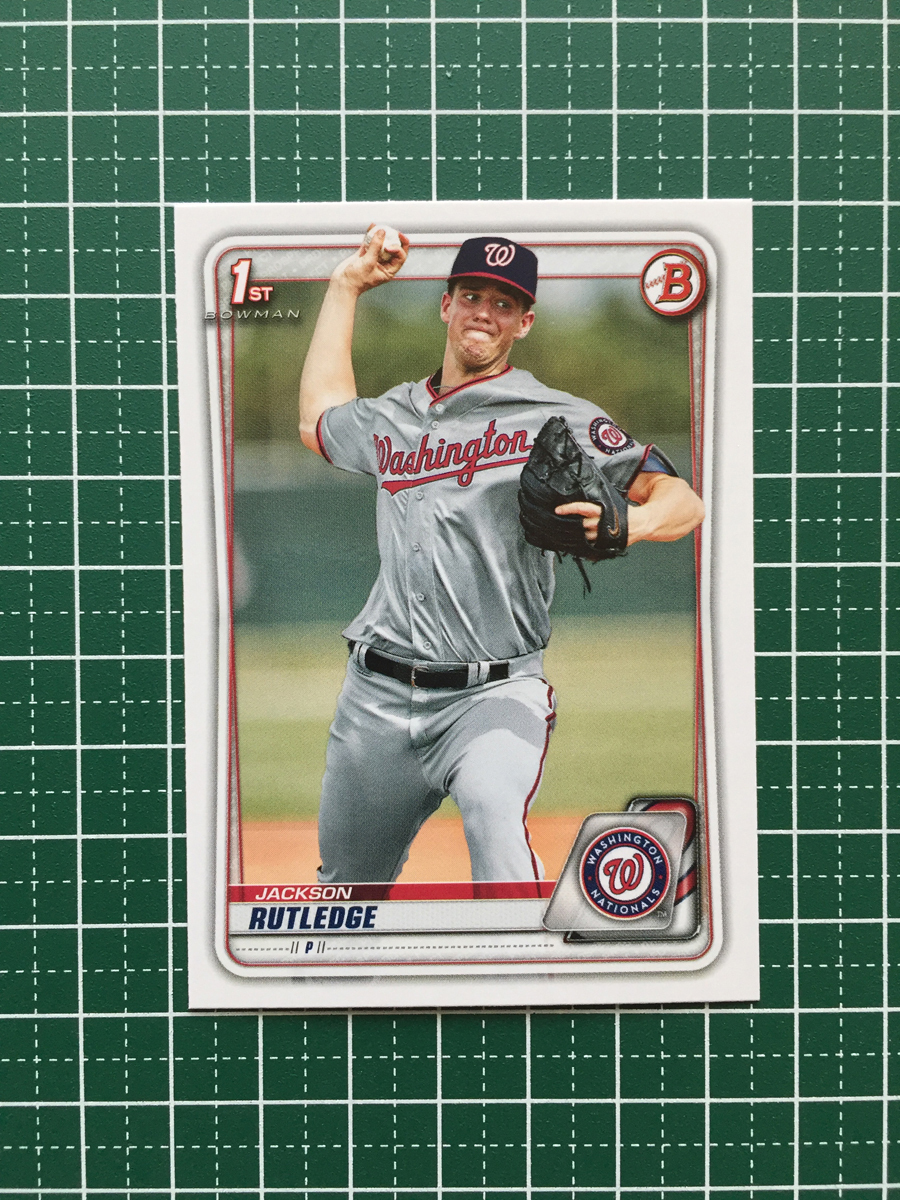 ★TOPPS MLB 2020 BOWMAN #BP-91 JACKSON RUTLEDGE［WASHINGTON NATIONALS］ベースカード PROSPECTS プロスペクト 1st 20★_画像1