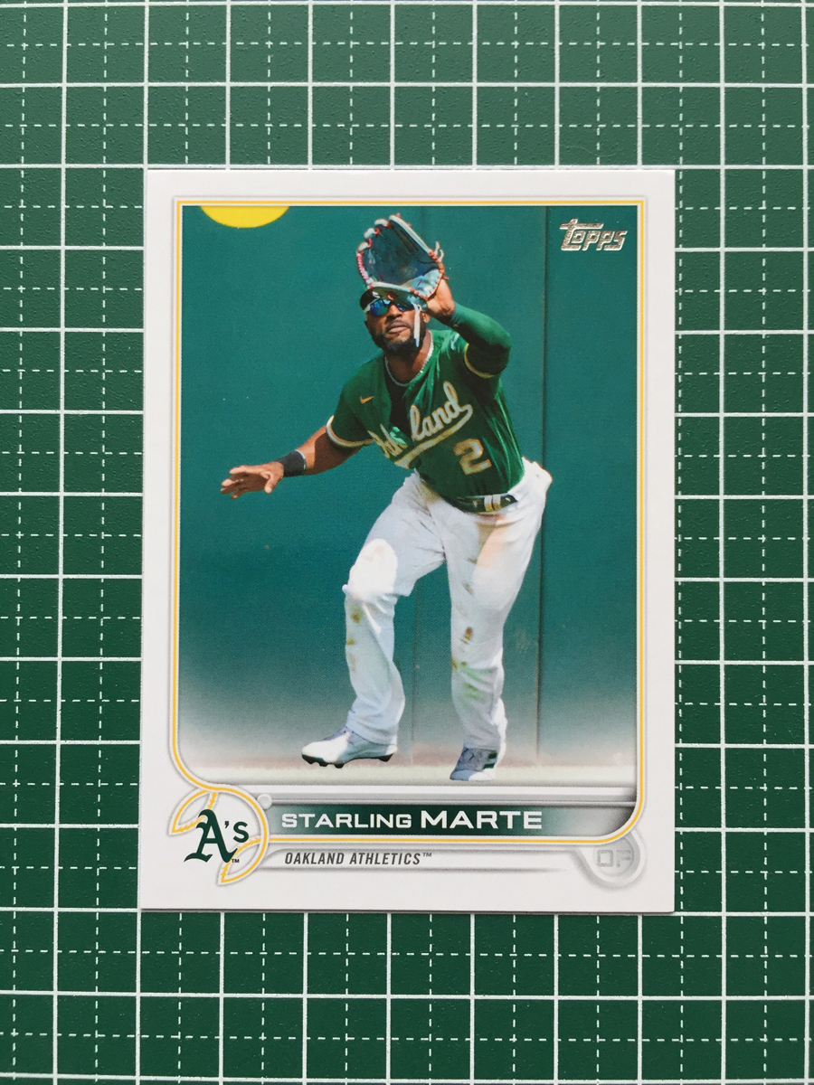 ★TOPPS MLB 2022 SERIES 1 #305 STARLING MARTE［OAKLAND ATHLETICS］ベースカード「BASE」★_画像1