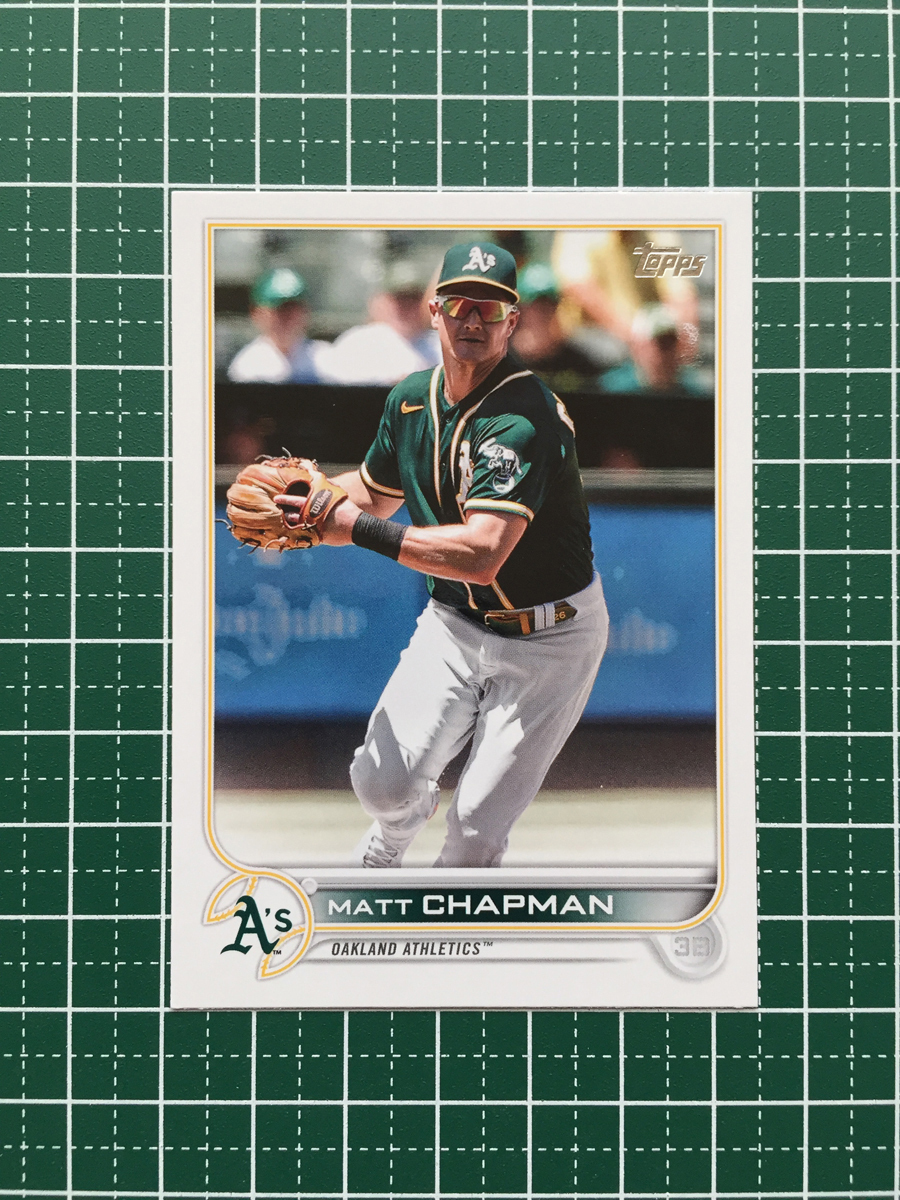 ★TOPPS MLB 2022 SERIES 1 #176 MATT CHAPMAN［OAKLAND ATHLETICS］ベースカード「BASE」★_画像1