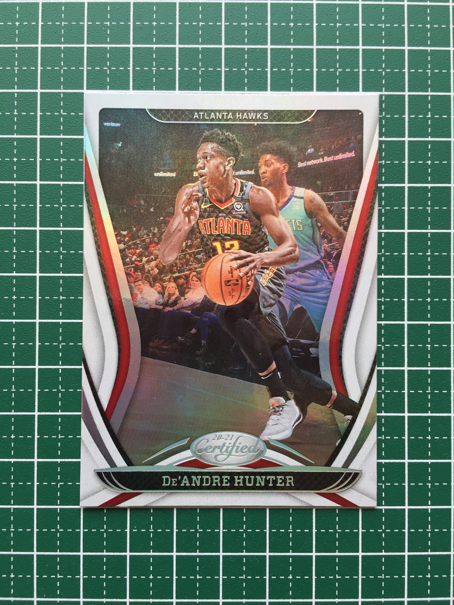 ★PANINI 2020-21 NBA CERTIFIED #108 DE'ANDRE HUNTER［ATLANTA HAWKS］ベースカード★_画像1