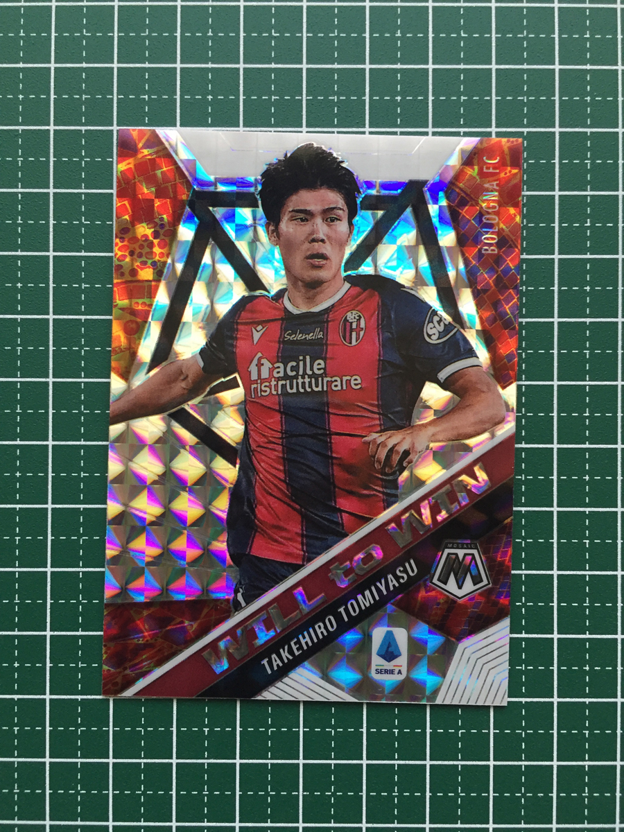 ★PANINI 2020-21 MOSAIC SERIE A SOCCER #6 冨安健洋／TAKEHIRO TOMIYASU［BOLOGNA FC］インサートカード「WILL TO WIN」パラレル版★_画像1