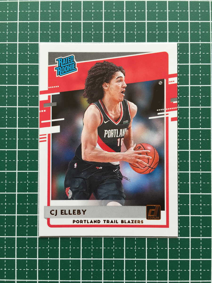 ★PANINI 2020-21 NBA DONRUSS #223 CJ ELLEBY［PORTLAND TRAIL BLAZERS］ベースカード「RATED ROOKIE」ルーキー「RC」★_画像1