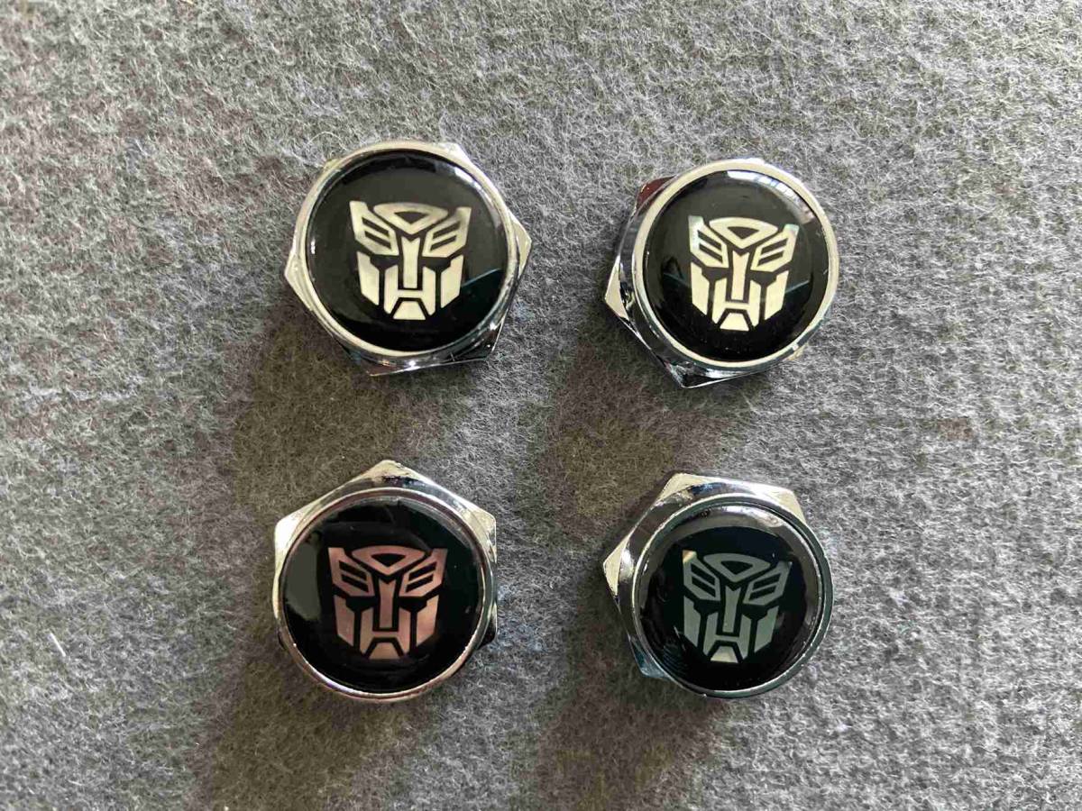 送料無料69 汎用 Transformers ナンバープレートボルト用キャップ ナンバープレート固定 盗難防止ネジ 装飾 誕生日プレゼント Transformers