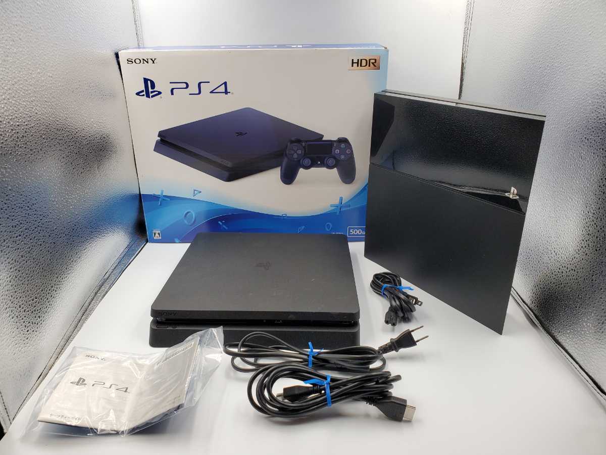 1円☆ 動作良好 SONY PlayStation4 ジェット・ブラック CUH-2200AB01