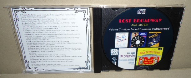 即決 Lost Broadway and more volume 7 中古CD-R ブロードウェイミュージカル Musical Laugh A Little, Cry A Little Fiddler On The Roof _画像2