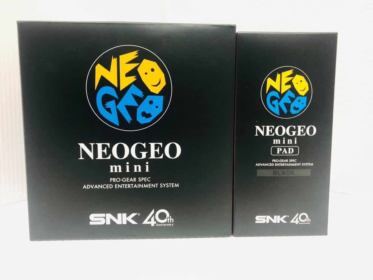 新品・未開封 NEOGEO mini ネオジオミニ 本体 コントローラーセット(黒 