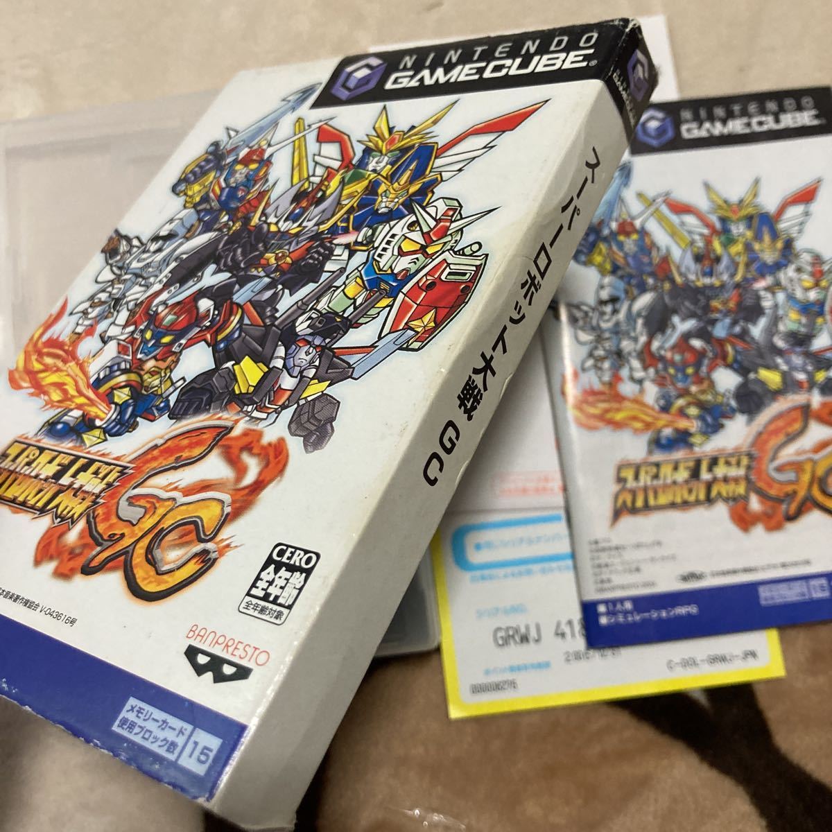 送料無料　GC ゲームキューブ スーパーロボット大戦GC 箱 説明書 ハガキ等付き GAME CUBE