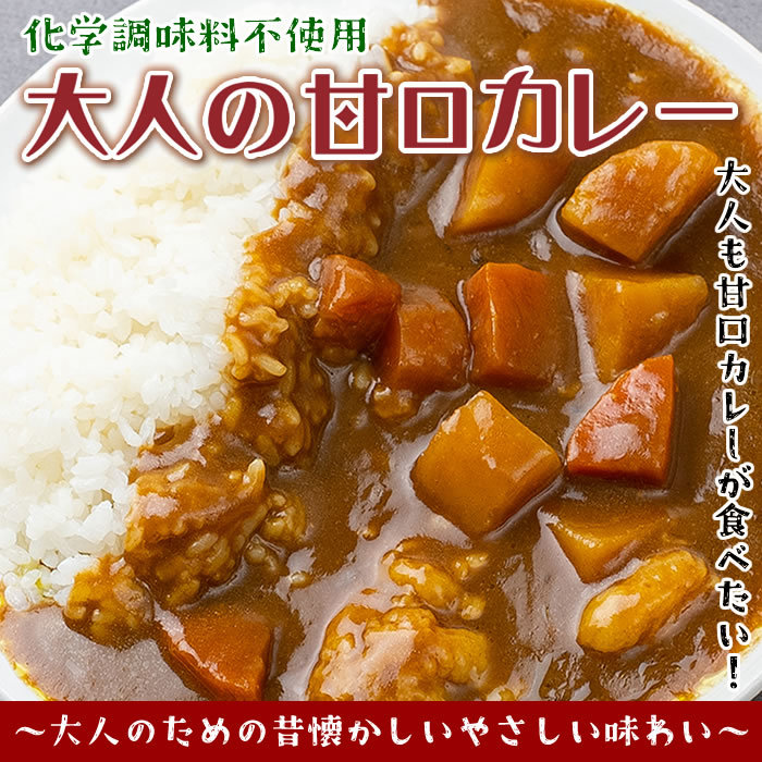 大人の甘口カレー（ビーフカレー） 2人前お試しセット 化学調味料無添加 国産野菜使用_画像2