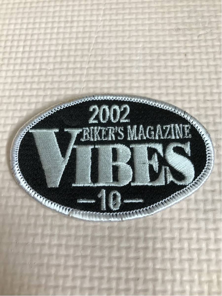 【新品・希少・未使用】 バイブズ ミーティング 2002 VIBES Mt 10回 秋田 記念 パッチ 検)ハーレー バイブス イベント ワッペン レア