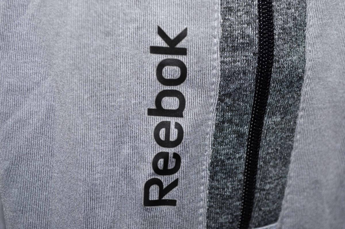 Reebok Reebok * half Zip fitness wear gray series color size :M/M( tag attaching * unused goods )