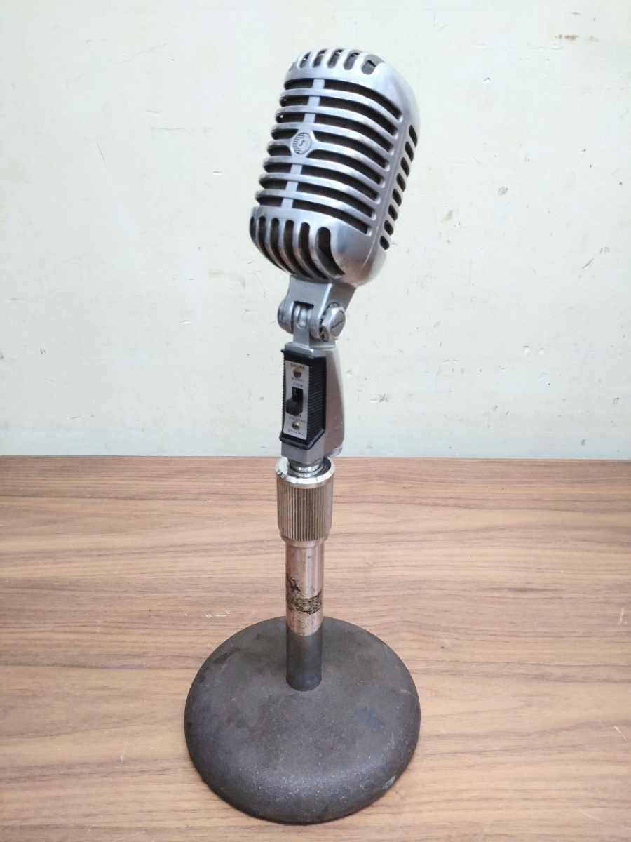 SHURE シュアー ガイコツマイク 55SW スタンド付き 動作未確認 bpbd