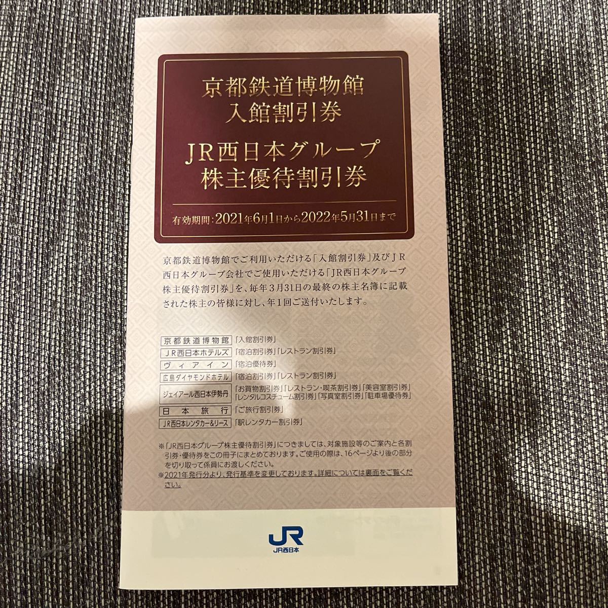 JR西日本株主優待割引券_画像2