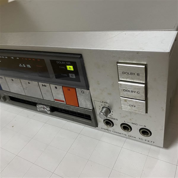 ヤフオク! - SONYソニー カセットデッキ TC-FX77 レトロ80年代